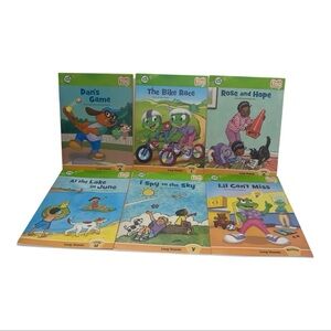 Leap Frog Tag Bookset Learn To Read Book Set 2: Long Vowels- Lot Of 6 Books